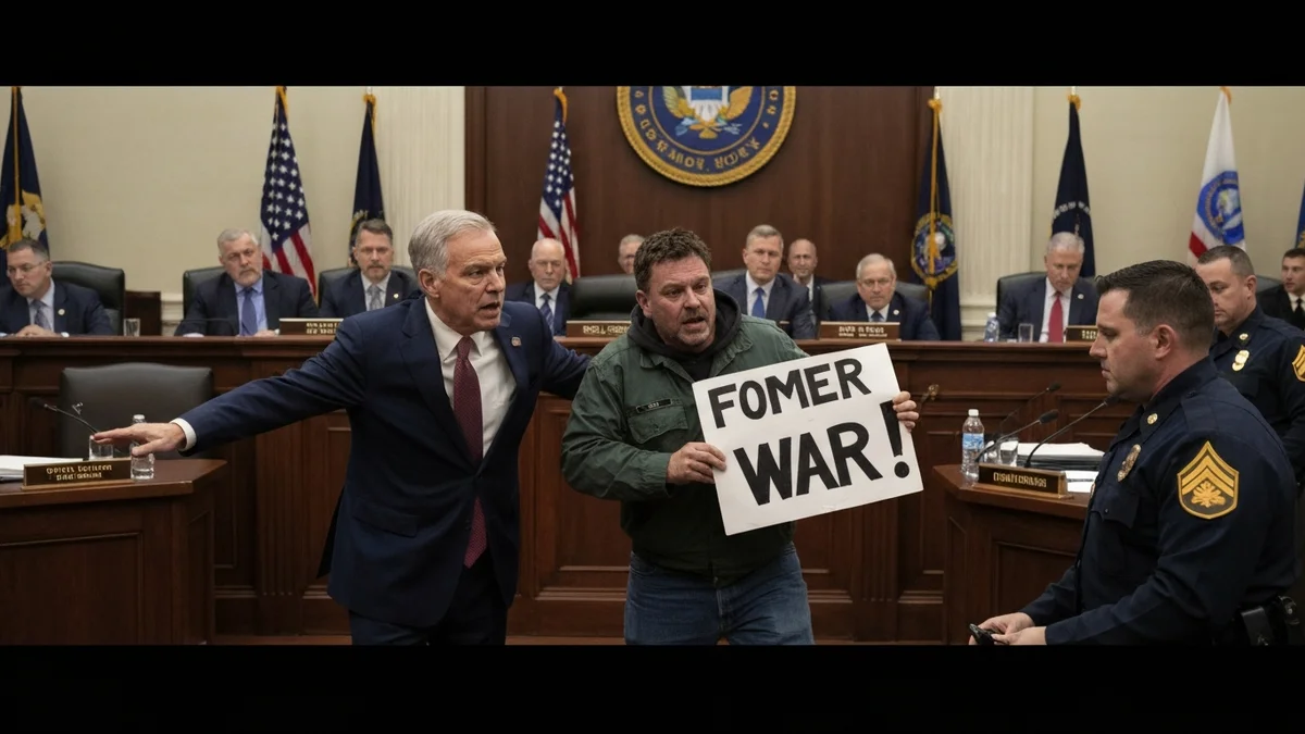 ABD Senatörü, anti-savaş protestocusunu toplantıdan attı