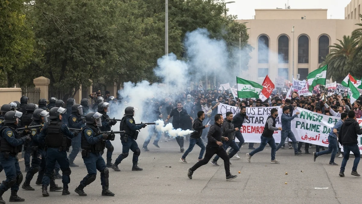 Bağdat'ta ABD Büyükelçiliği Önünde Gösteri Bastırıldı