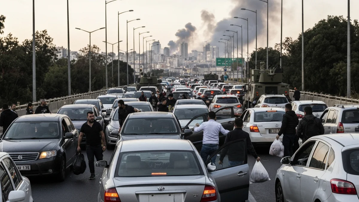 Beyrut'ta Trafik Kaosu: İsrail Tahliye Emri Verdi