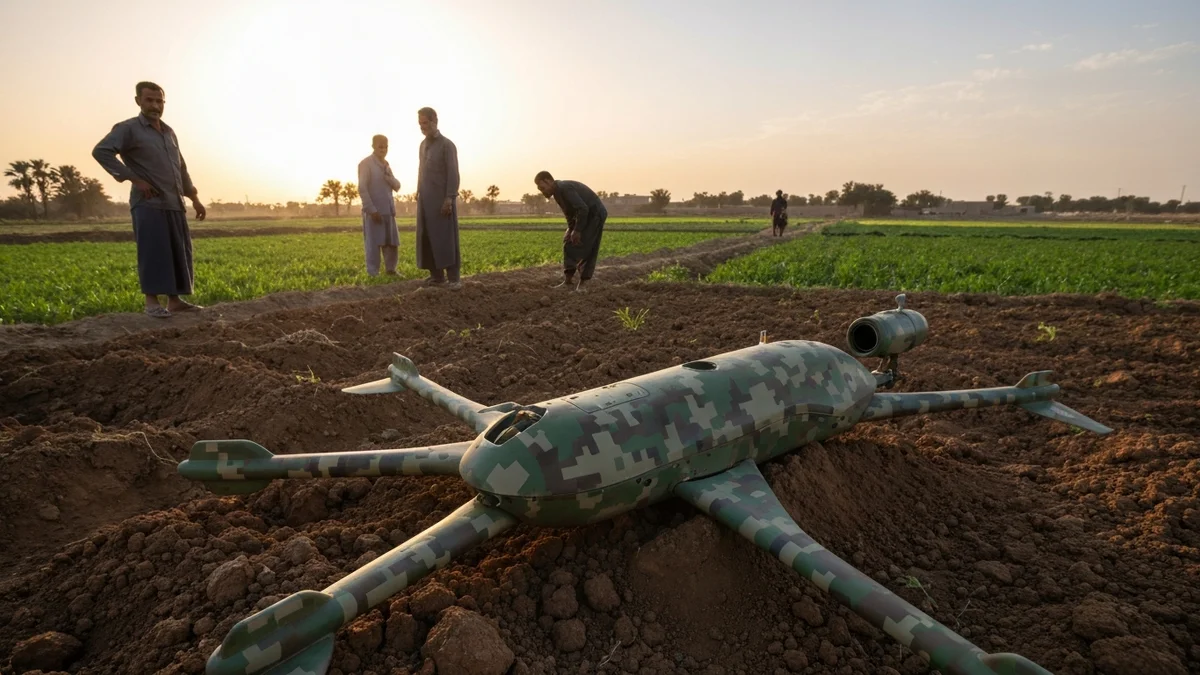 Irak'ta Tarım Arazisinde Bulunan ABD İntihar İnsansız Hava Aracı